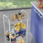Metaltex Chariot multi-usages avec 4 paniers blanc 41 x 23 x 84 cm