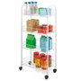Metaltex Chariot multi-usages avec 4 paniers blanc 41 x 23 x 84 cm
