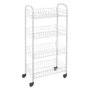 Metaltex Chariot multi-usages avec 4 paniers blanc 41 x 23 x 84 cm