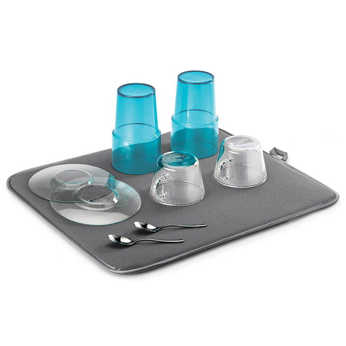 Égouttoir pour Évier Metaltex Softex Gris 45 x 40 cm Tapis