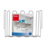 Metaltex my-crystal Porte-verres d'étagère 38 x 26 x 7 cm pour 12/16 verres, polytherm metallic