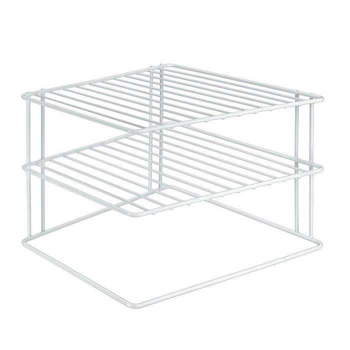 Metaltex Silos Étagère d'angle 3 niveaux 25 x 25 x 19 cm pour ranger les assiettes