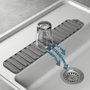 Metaltex Égouttoir réversible Gravity Slim 40 x 8 cm, Gris