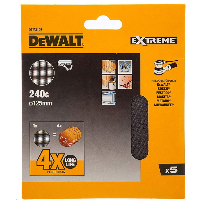 Feuille abrasive pour ponceuse Dewalt