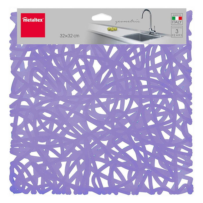 Égouttoir pour Évier Metaltex PVC Géométrique Multicouleur 32 x 32 cm