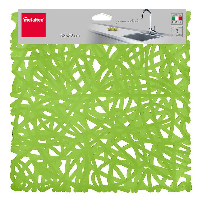 Égouttoir pour Évier Metaltex PVC Géométrique Multicouleur 32 x 32 cm