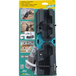 Wolfcraft Boîte à onglets et rapporteur d'angle, 100 mm