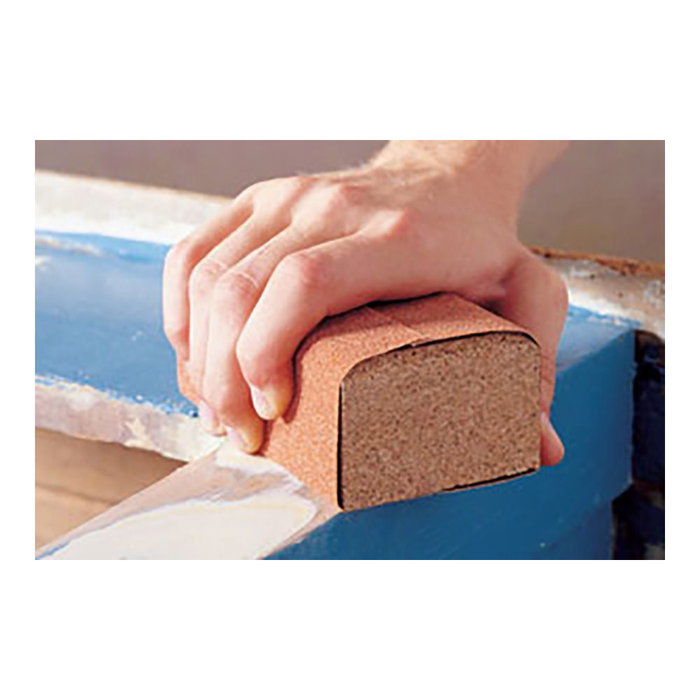 Wolfcraft 2896000 Taco de ponçage manuel en liège antidérapant 67 x 123 x 35 mm pour papiers abrasifs