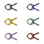 Wolfcraft Pinza mini de resorte microfix colores surtidos, 20 mm