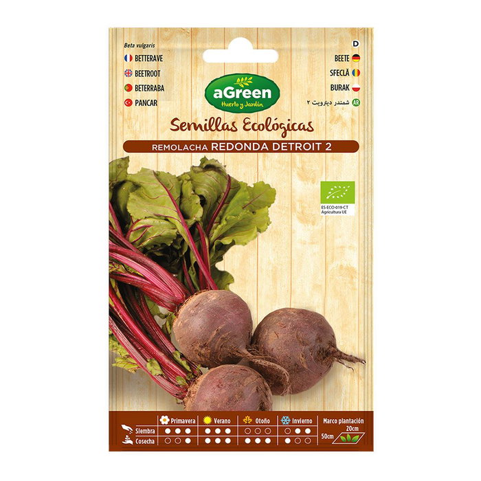 Agreen Sachet de graines de betterave Detroit bio Agreen Sachet de graines de betterave Detroit bio