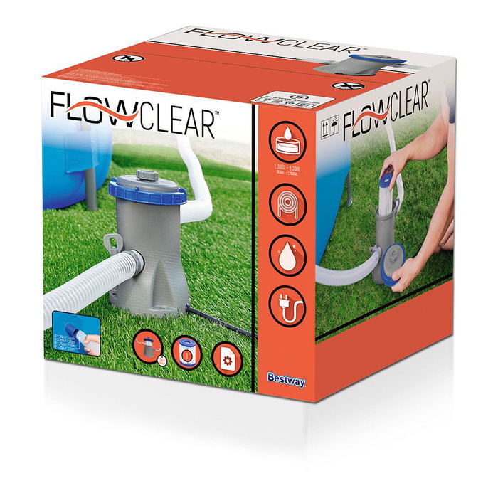 Bestway 58381 Depuradora de cartucho 1.249 l/h Ø25 x 27 cm pour piscines 1100-8300 L