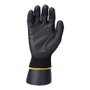 Edm Gant en polyester avec paume en polyuréthane, Noir / jaune, Taille 9