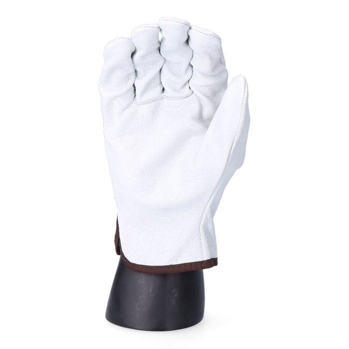 EDM Product Gants de travail Blanc Peau de vache Transport Taille 7