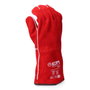 EDM Product Gants de travail EDM Rouge Kevlar Coton Daim Soudeurs Taille 10