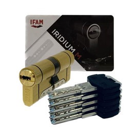 Ifam Irm3030lc Cylindre Iridium M Laiton 60mm (30+30mm) Leva Courte 13mm avec 5 Clés de Sécurité