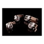 Ifam 111 c Serrure en acier nickelé avec languette courbe de 30 mm et 2 clés