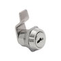 Ifam 111 c Serrure en acier nickelé avec languette courbe de 30 mm et 2 clés
