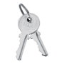 Ifam 111 c Serrure en acier nickelé avec languette courbe de 30 mm et 2 clés