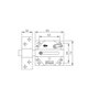 Ifam cs88l Verrou latonné en acier pour porte gauche ou droite finition acier