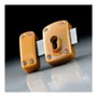 Ifam X5 marron Verrou en acier marron et acier chromé pour porte gauche/droite