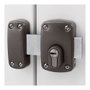 Ifam X5 gris foncé acier chromé – Verrou de porte 2 tours, palier 110mm, sans cylindre