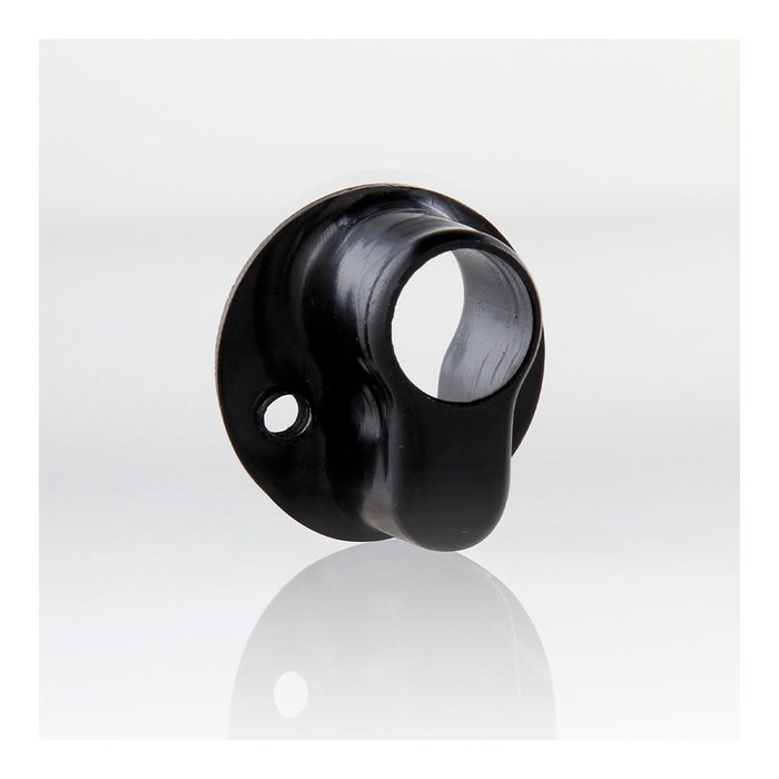 Ifam Bouclier de serrure noir en acier Ø 42 x 26 mm