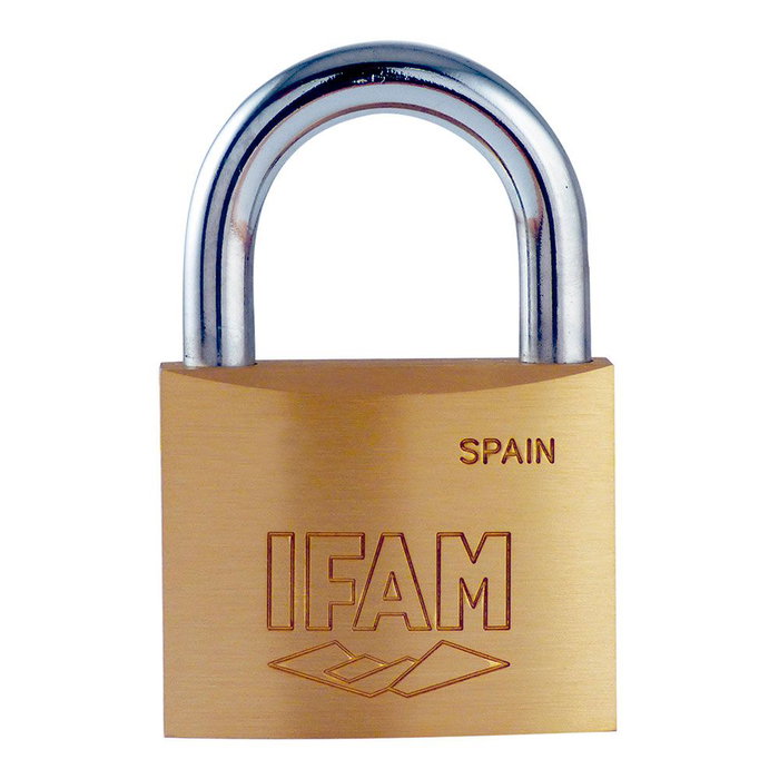 Ifam K25 Cadenas en laiton 25 mm avec 2 clés arceau normal Ifam K25 Cadenas en laiton 25 mm avec 2 clés arceau normal