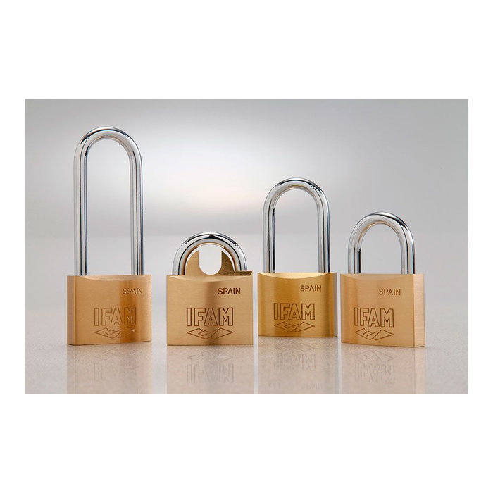 Ifam K50 Candado en laiton 50mm arco normal avec 2 clés Ifam K50 Candado en laiton 50mm arco normal avec 2 clés