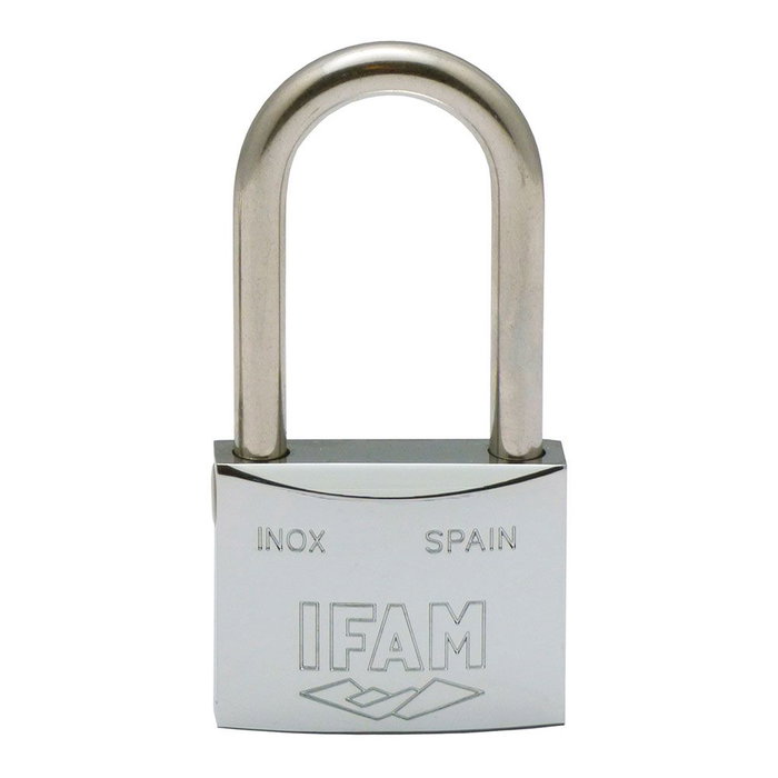 Ifam Candado inox 30al Cadenas 30mm Inoxydable Arco Largo Avec 2 Clés Serrure Haute Sécurité Ifam Candado inox 30al Cadenas 30mm Inoxydable Arco Largo Avec 2 Clés Serrure Haute Sécurité