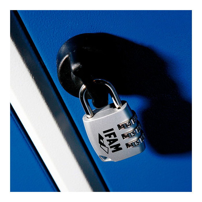 Ifam C35s Cadenas à combinaison en zinc 34,5 mm, arc Ø 4,7 mm pour casiers et bagages Ifam C35s Cadenas à combinaison en zinc 34,5 mm, arc Ø 4,7 mm pour casiers et bagages