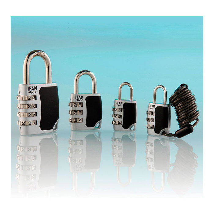 Ifam C35s Cadenas à combinaison en zinc 34,5 mm, arc Ø 4,7 mm pour casiers et bagages Ifam C35s Cadenas à combinaison en zinc 34,5 mm, arc Ø 4,7 mm pour casiers et bagages