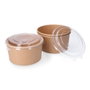 Best Products Contenant rond en carton avec couvercle 1000 cc, 3 unités
