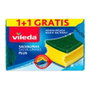 Vileda Estropajo salvauñas plus antibacterias 1+1