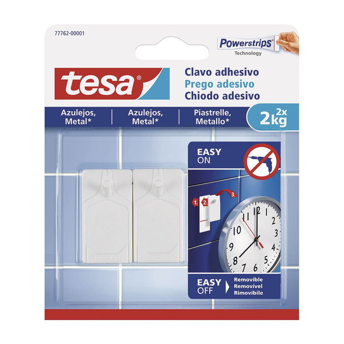 Crochets TESA 2 Unités 2 Kg Crochets TESA 2 Unités 2 Kg