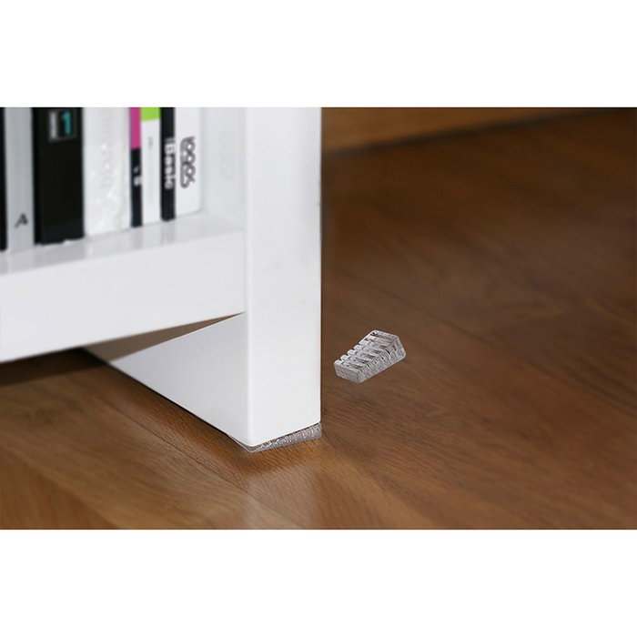 Rei Cale en plastique transparent pour meubles et électroménagers, 2 pièces, 70 x 22 x 10 mm
