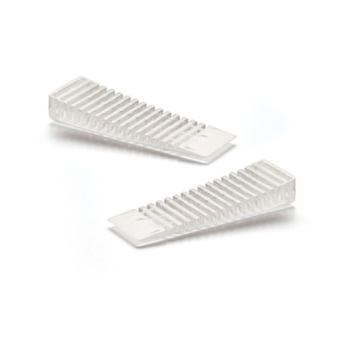 Rei Cale en plastique transparent pour meubles et électroménagers, 2 pièces, 70 x 22 x 10 mm