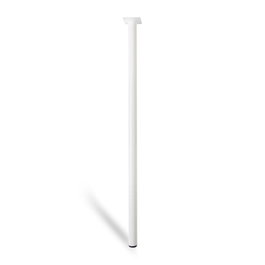 Rei modèle 401g Pied cylindrique en acier finition blanche Ø30 x 800 mm pour table