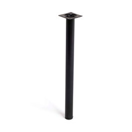 Rei Mod. 401g Pied cylindrique en acier finition noire Ø30 x 400 mm pour meuble