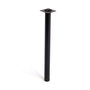 Rei Patte cylindrique modèle 401g en acier noir Ø 30 x 400 mm