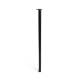 Rei 401G Pied cylindrique en acier finition noire Ø30 x 700 mm