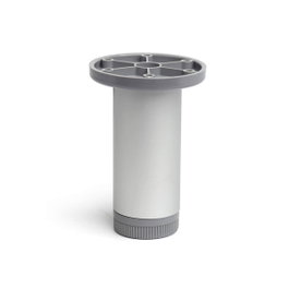 Rei Pied Cylindrique Modèle 405 en Aluminium Anodisé Mat Ø 3,9 x 10 cm