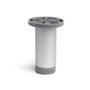 Rei Pied Cylindrique Modèle 405 en Aluminium Anodisé Mat Ø 3,9 x 10 cm