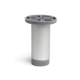 Rei Pied cylindrique mod. 405 en aluminium finition anodisée mate Ø 3,9 x 10 cm