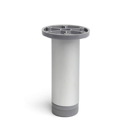 Rei Pied cylindrique mod. 405 en aluminium avec finition anodisée mate Ø3,9 x 15 cm pour meubles