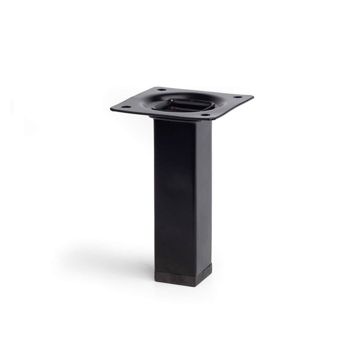 Rei Patte carrée pour meubles modèle 400g acier finition noir 2,5x2,5x10 cm charge max 150 kg Rei Patte carrée pour meubles modèle 400g acier finition noir 2,5x2,5x10 cm charge max 150 kg