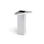 Rei 972 Pied carré en ABS finition aluminium 42 x 42 x 150 mm pour meuble bas