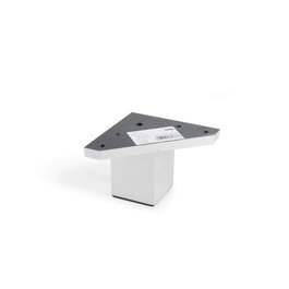 Rei Pied carré ABS finition aluminium modèle 972 42x42x60 mm