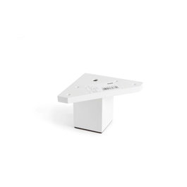 Rei 972 Pied carré en ABS blanc pour meubles 42 x 42 x 60 mm