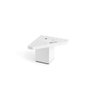 Rei 972 Pied carré en ABS blanc pour meubles 42 x 42 x 60 mm