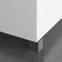 Rei 972 Pied carré ABS noir 42x42x60 mm pour meubles bas